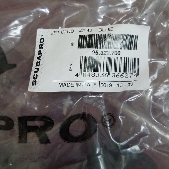 Scuba Pro Jet Club Fins 42-43 New Blue - Picture 14 of 15